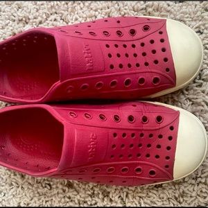 SOLD GUC size 13c bone/red Native shoes